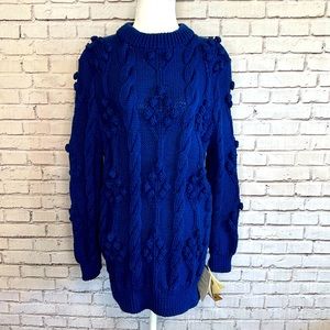 [NEW WITH TAGS] BONZ / BONZO Hand Knit Pure Wool Cable Sweater | Sz M